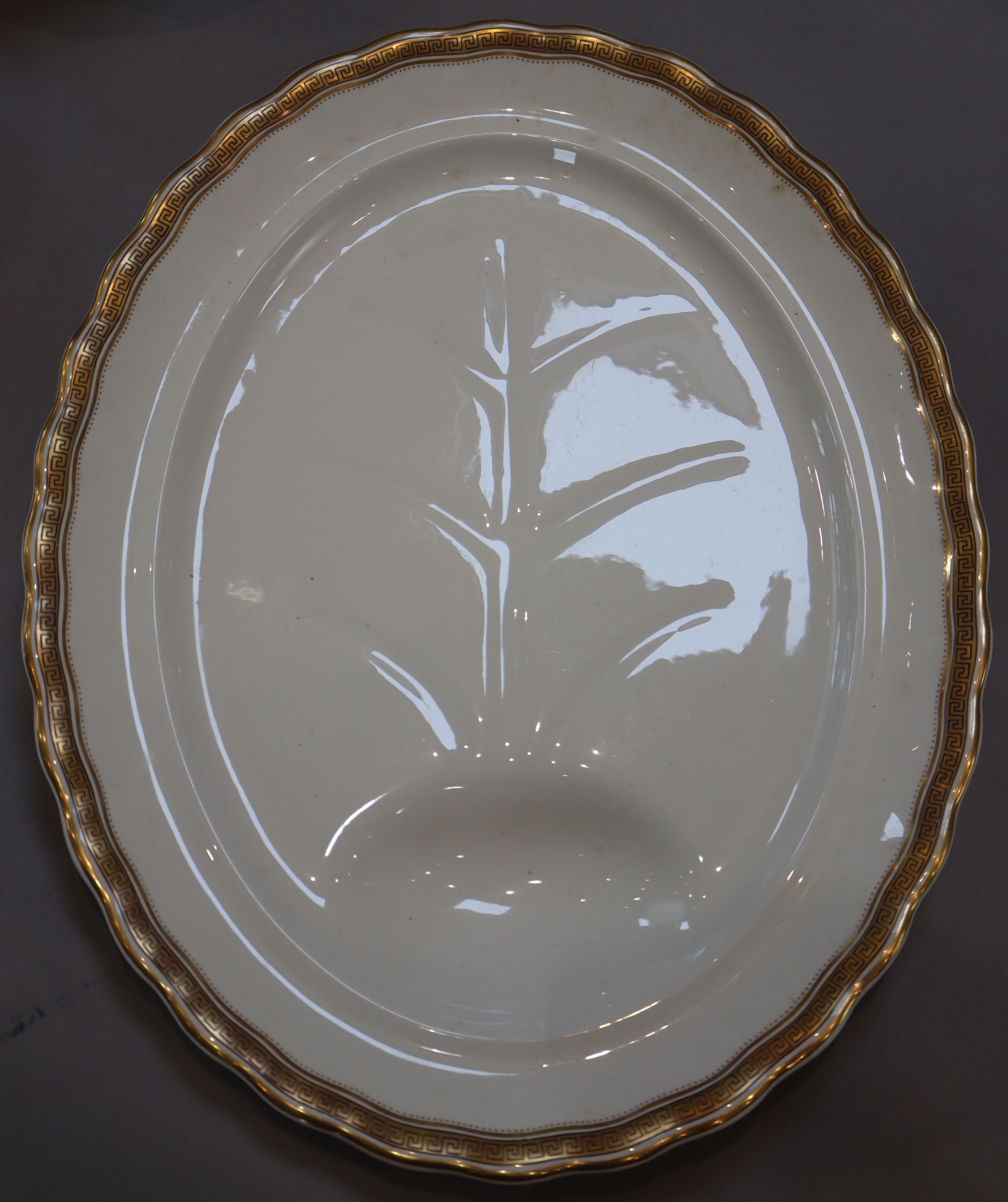 A Thomas Furnival & Sons fifty three piece part dinner service,